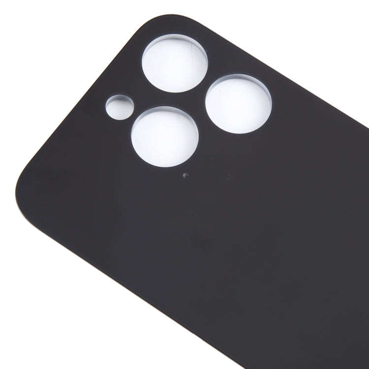 For iPhone 15 Pro Easy Replacement Big Camera Hole Glass Back Battery Cover(Blue)