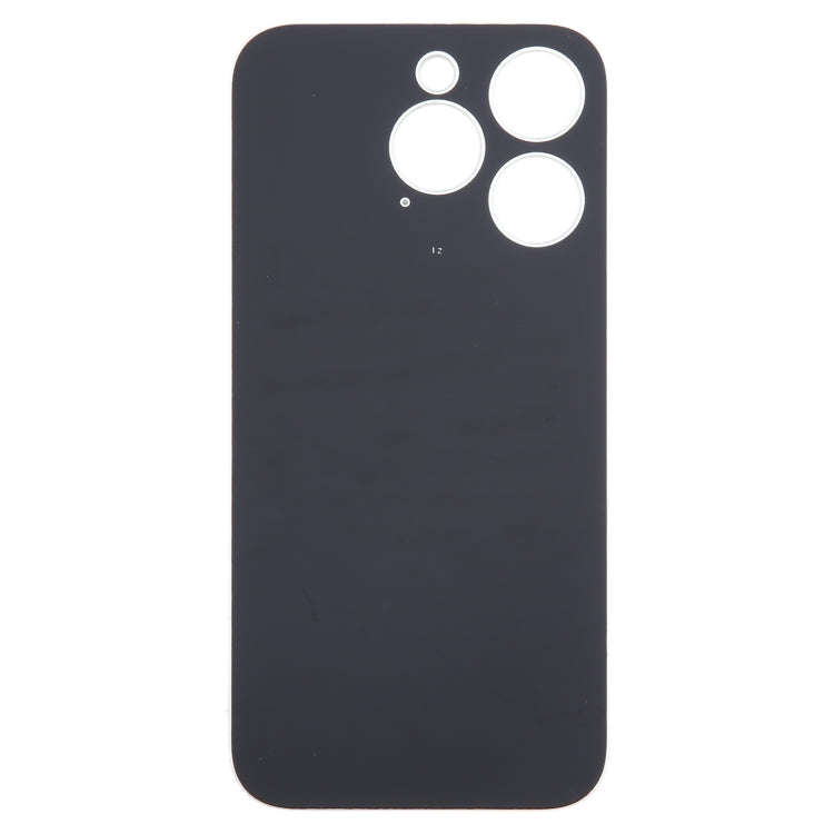 For iPhone 15 Pro Easy Replacement Big Camera Hole Glass Back Battery Cover(White)