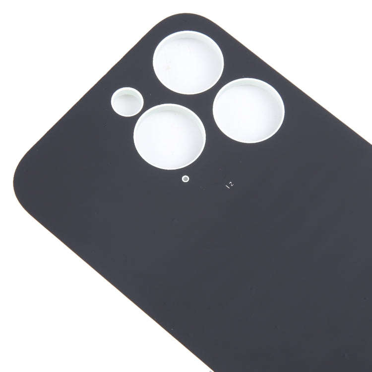 For iPhone 15 Pro Easy Replacement Big Camera Hole Glass Back Battery Cover(White)