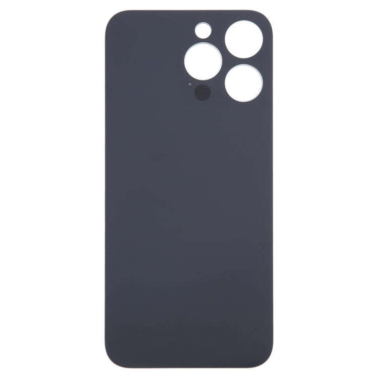 For iPhone 15 Pro Max Easy Replacement Big Camera Hole Glass Back Battery Cover(Titanium)