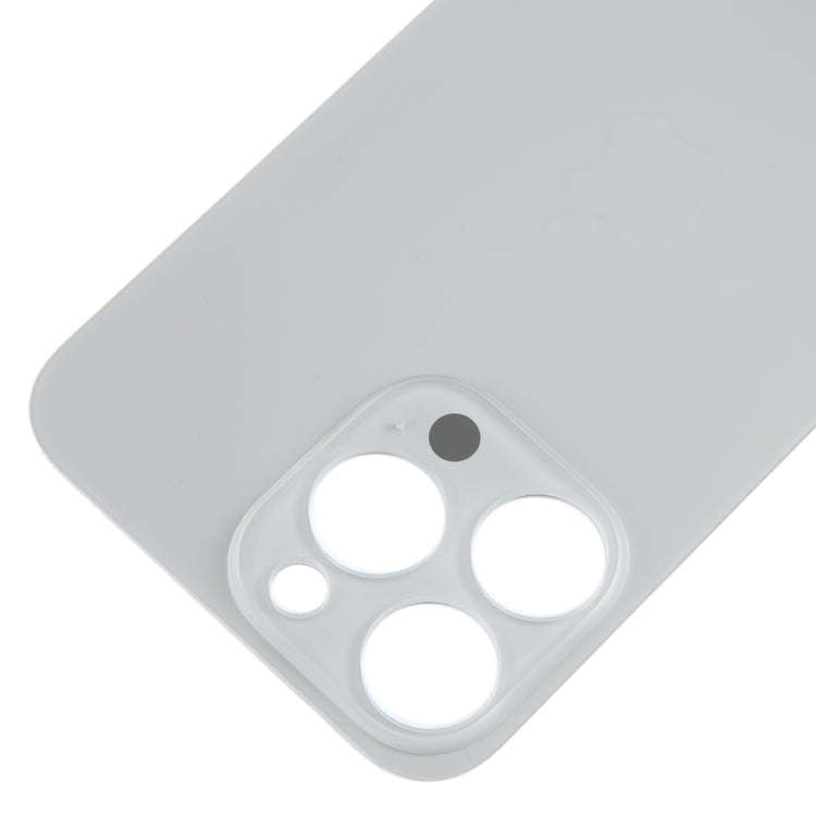 For iPhone 15 Pro Max Easy Replacement Big Camera Hole Glass Back Battery Cover(Titanium)