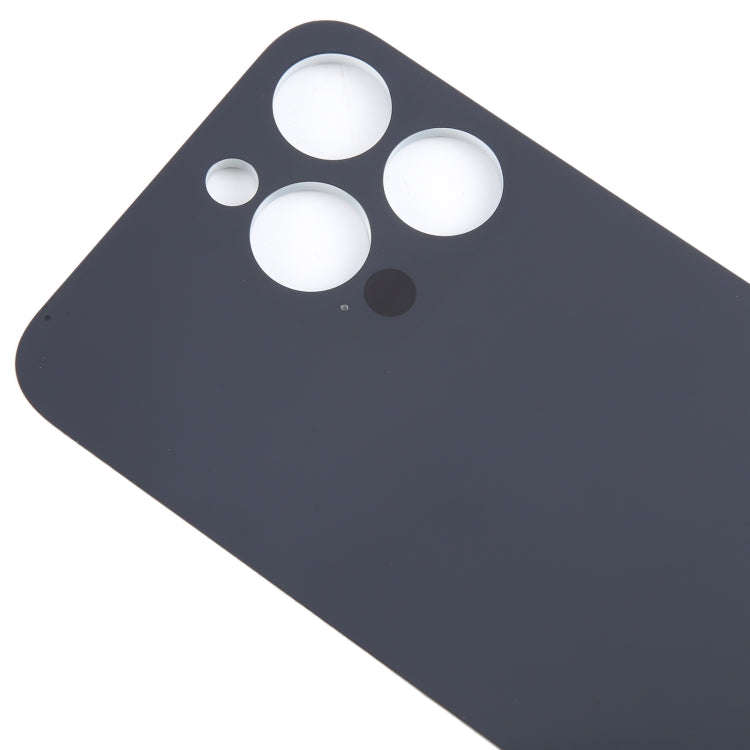 For iPhone 15 Pro Max Easy Replacement Big Camera Hole Glass Back Battery Cover(Titanium)