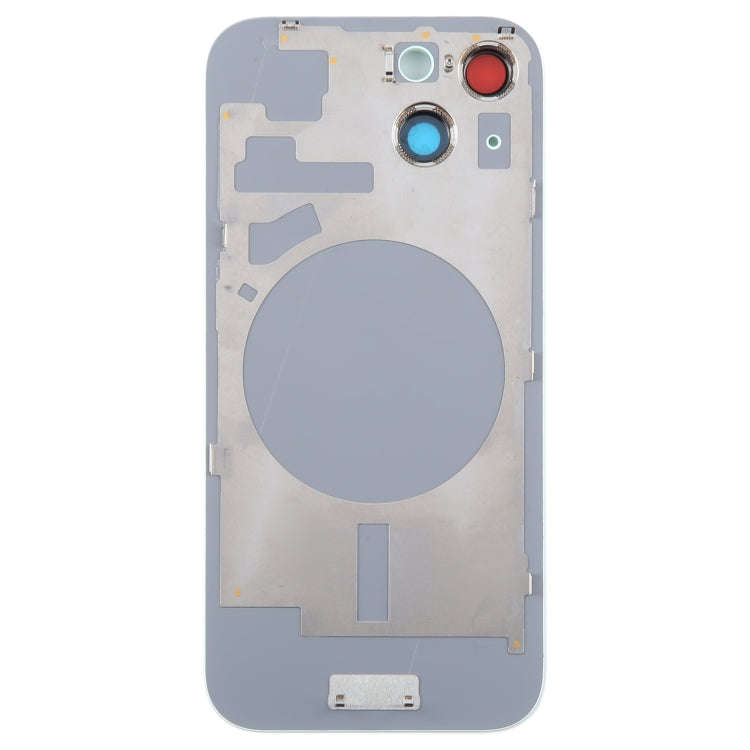 For iPhone 15 Plus Glass Battery Back Cover with Camera Lens Cover(Green)