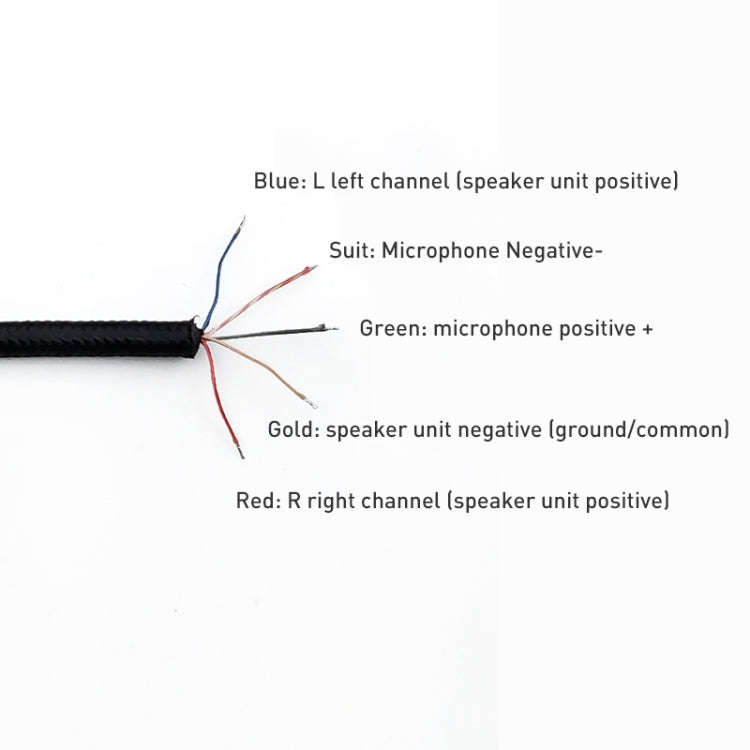 ZS0234 Headphone Audio Cable for Kingston Cloud (Black)