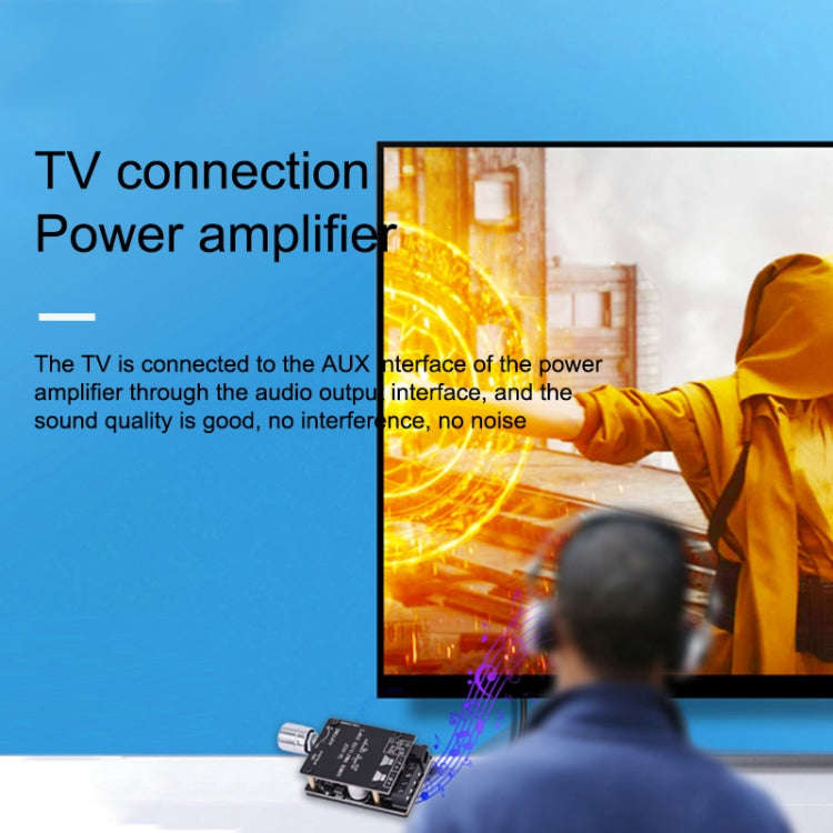 ZK-502L Bluetooth 5.0 12/24V Wireless Stereo Audio Digital Power Amplifier Board 50Wx2 Bluetooth ...