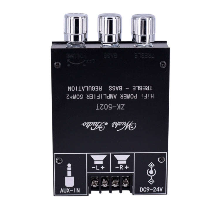 ZK-502T Bluetooth 5.0 50W x 2 Wireless TPA3116D2 Stereo HiFi Class D Amplifier Board Stereo Audio...