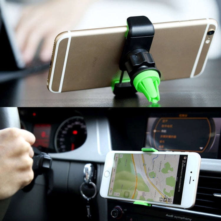 ROCK 360 Degrees Rotating Car Air Vent Mount Phone Holder Stand, Below 6 inch Mobilephones Can Be...