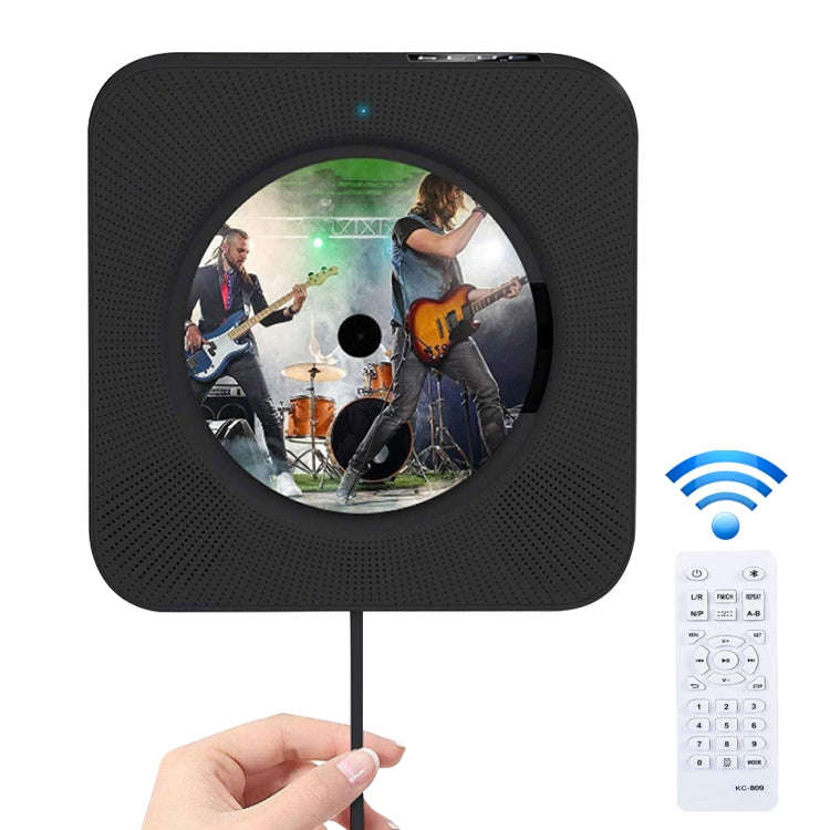 The Second Generation Portable Digital Display Bluetooth Speaker CD Player with Remote Control (B...
