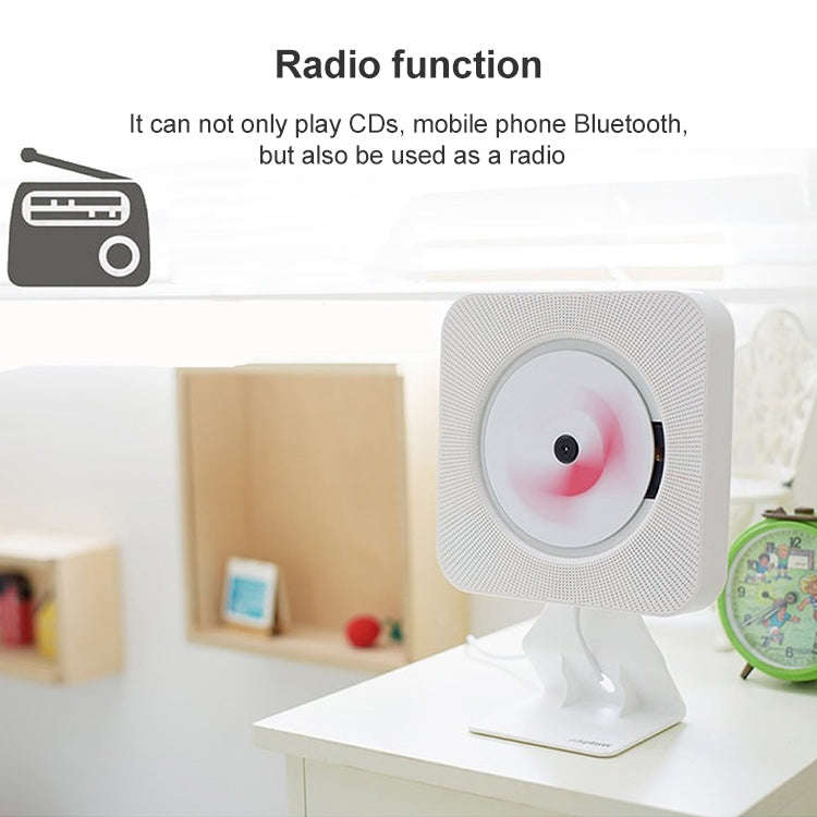 The Second Generation Portable Digital Display Bluetooth Speaker CD Player with Remote Control (B...