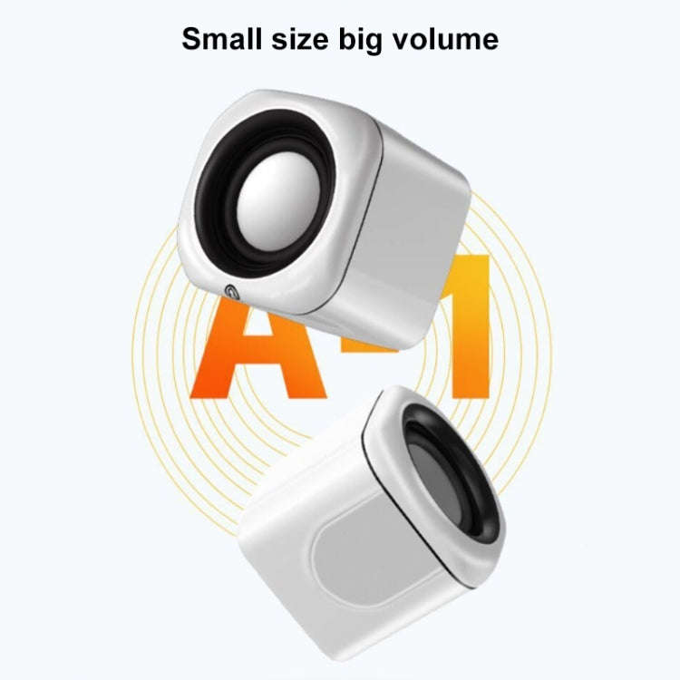 A1 Standard Version USB Wire-controlled Mini High Volume Wired Speaker, Cable Length: 1.1m(Black)