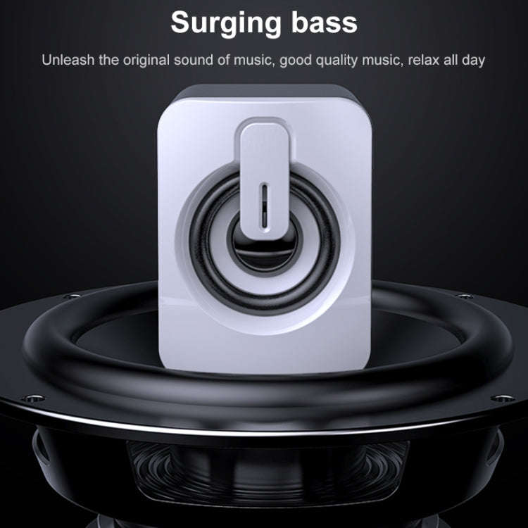 A1 USB Mini High Volume Wired Speaker, Bluetooth Version(White)