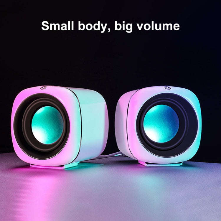 A1 Upgraded Version USB Wire-controlled 4D Stereo Sound Mini Wired Speaker, Cable Length: 1.3m(Wh...