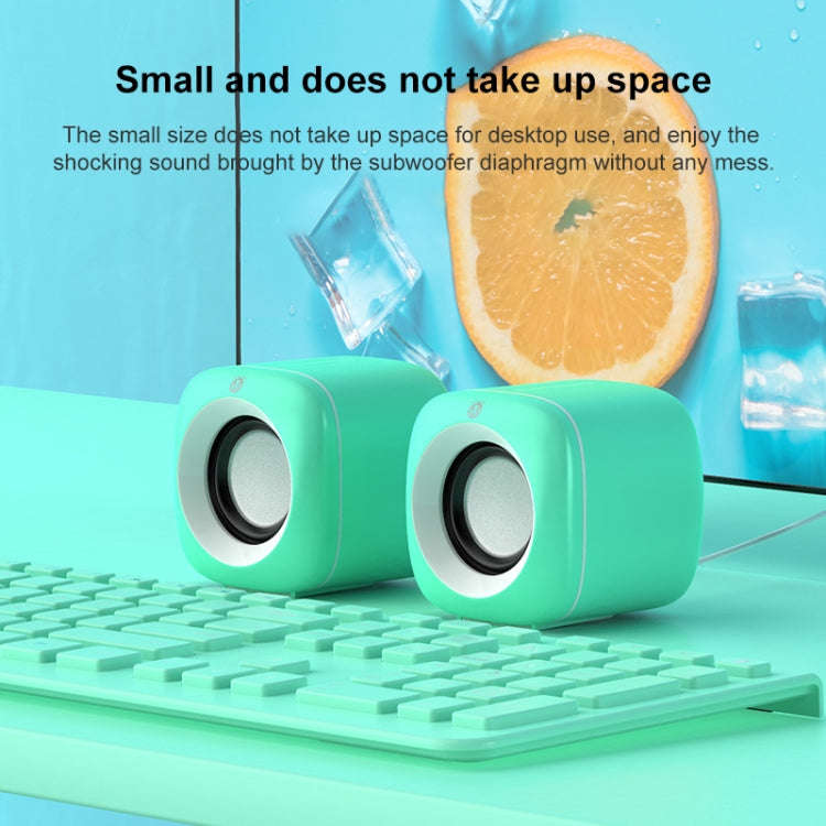 A1 USB Wire-controlled 9D Subwoofer Sound Mini Wired Speaker, Premium Version(Black)