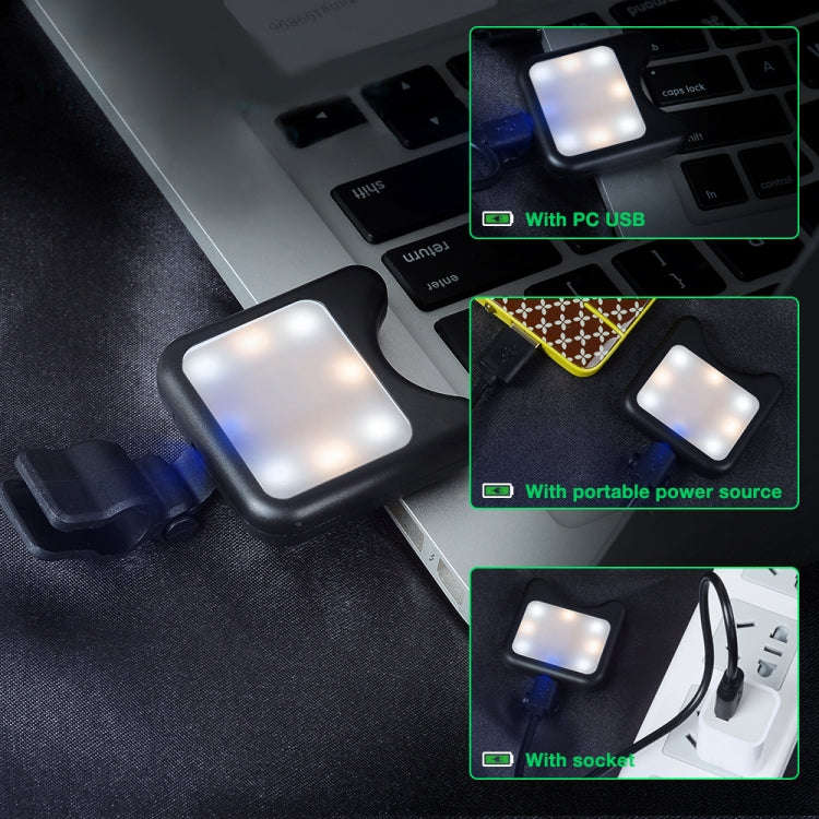 APEXEL APL-FL01 Universal Phone Camera Lens Selfie LED Fill Light with Clip, For iPhone, Samsung,...