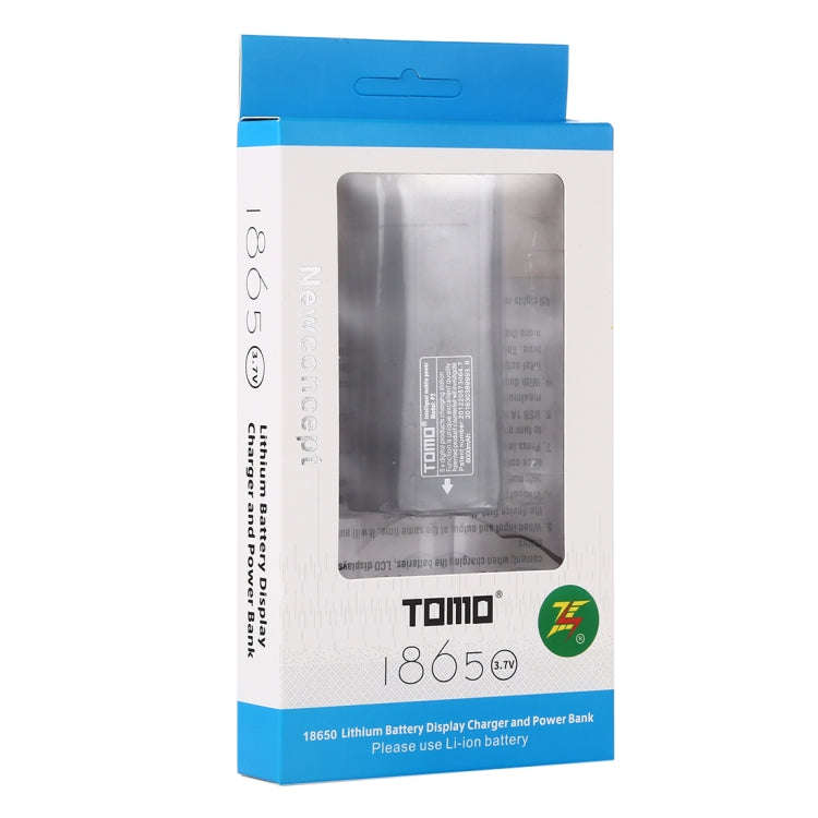 TOMO P2 USB Smart 2 Battery Charger with  Indicator Light for 18650 Li-ion Battery(Black)