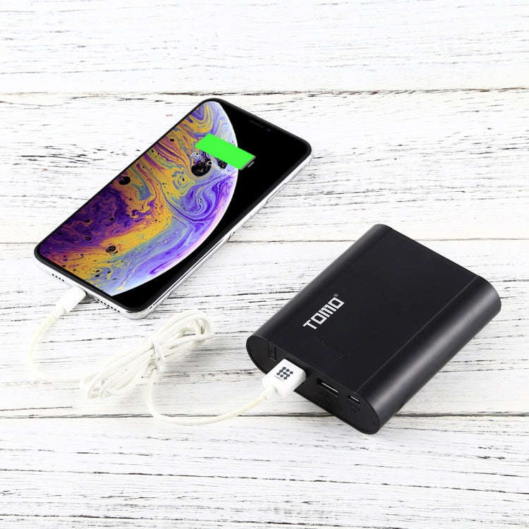 TOMO P2 USB Smart 2 Battery Charger with  Indicator Light for 18650 Li-ion Battery(Black)