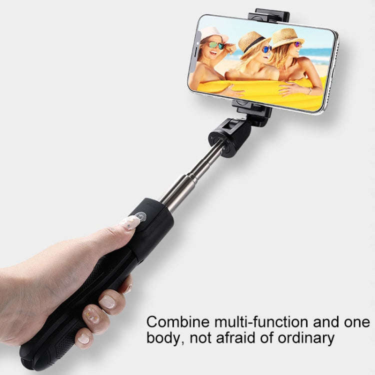 Mai Appearance K06 Multi-function Live Broadcast Mobile Bluetooth Self-timer Pole Tripod (Black)