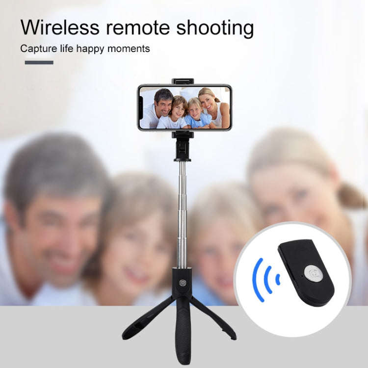 Mai Appearance K06 Multi-function Live Broadcast Mobile Bluetooth Self-timer Pole Tripod (Black)