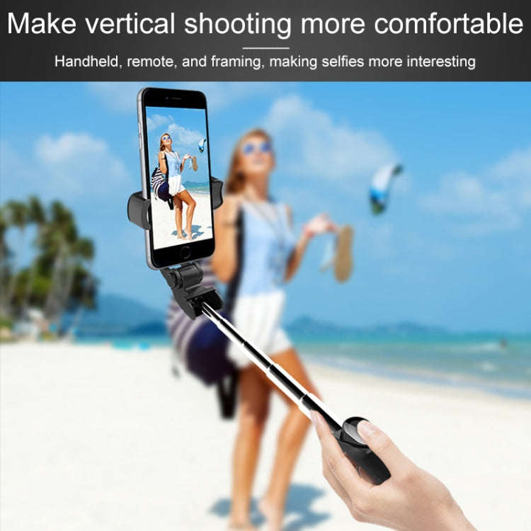 XT-09 Multi-function Live Broadcast Mobile Bluetooth Self-timer Pole Tripod (Black White)