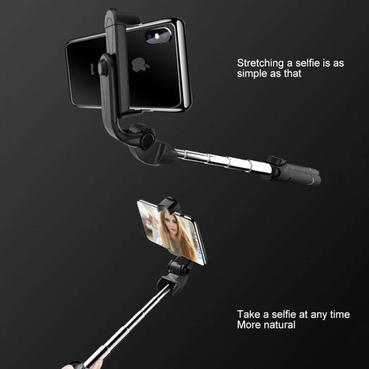 XT-09 Multi-function Live Broadcast Mobile Bluetooth Self-timer Pole Tripod (Black White)