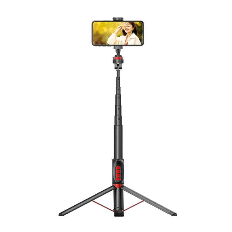 Aluminum Alloy Mobile Phone Bluetooth Selfie Stick Live Floor Tripod Bracket, Height: 1.8m