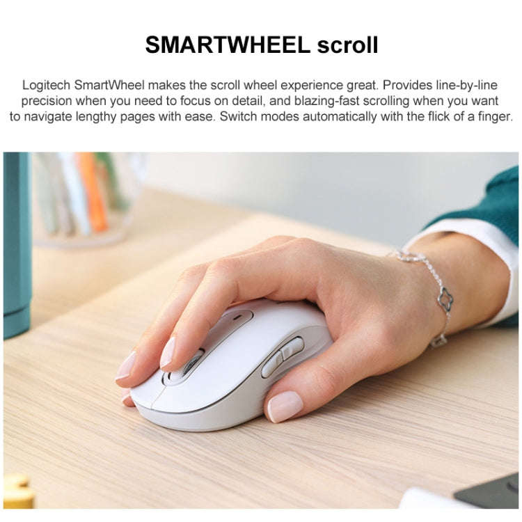 Logitech M650 5-keys 2000 DPI Wireless Bluetooth Silent Mouse (Black)
