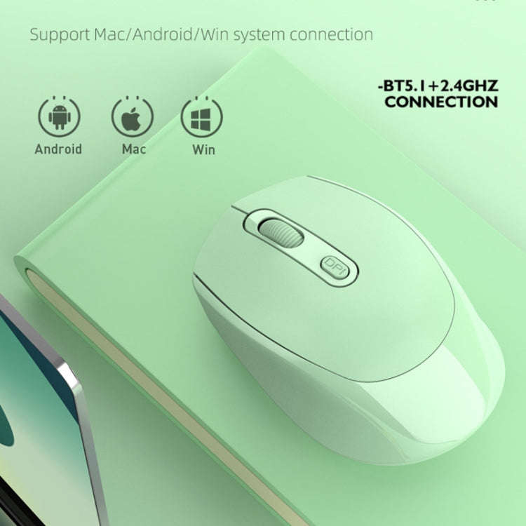 M107 4-buttons 1600 DPI 2.4GHz Wireless Rechargeable Mouse (Black)