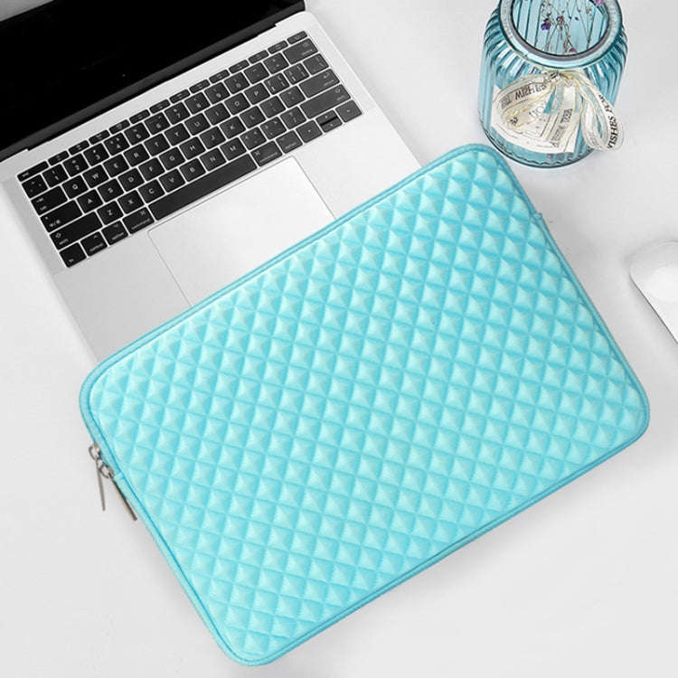 Diamond Texture Laptop Liner Bag, Size: 14-15.4 inch (Pink)