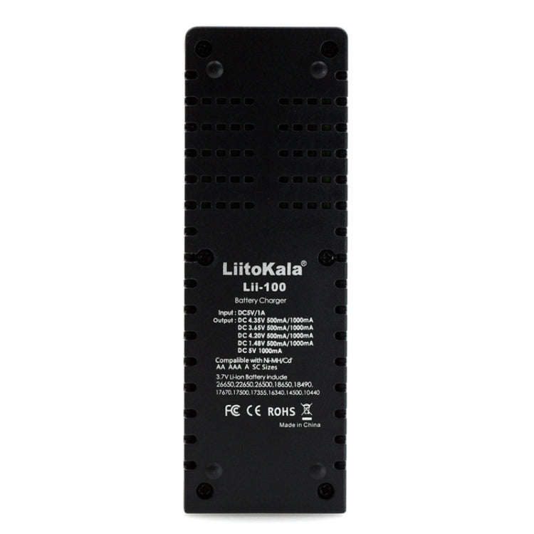 LiitoKala Lii-100 Battery Charger for Li-ion IMR 18650, 18490, 18350, 17670, 17500, 16340 (RCR123...