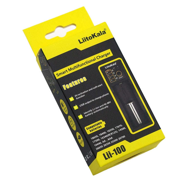 LiitoKala Lii-100 Battery Charger for Li-ion IMR 18650, 18490, 18350, 17670, 17500, 16340 (RCR123...