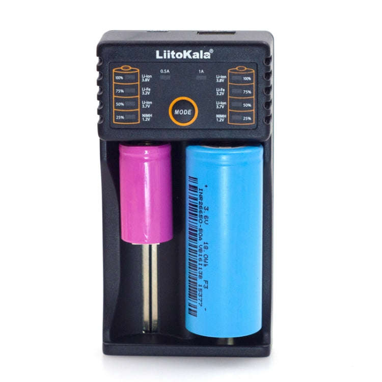 LiitoKala lii-202 USB Output Intelligent Battery Charger for Li-ion IMR 18650, 18490, 18350, 1767...