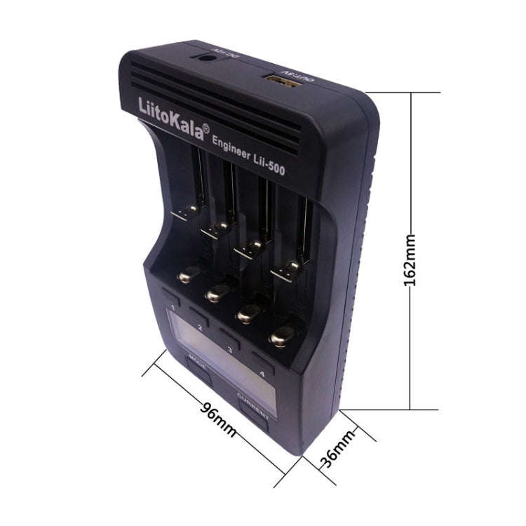 LiitoKala lii-500 Lithium Battery Charger for Li-ion IMR 18650, 26650, 16340, 14500, 10440, 18500...