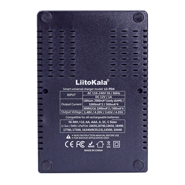 LiitoKala Lii-PD4 Nickel-hydrogen Battery Charger for Li-ion / IMR LiFePO4 266502170020700,...
