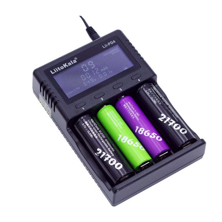 LiitoKala Lii-PD4 Nickel-hydrogen Battery Charger for Li-ion / IMR LiFePO4 266502170020700,...