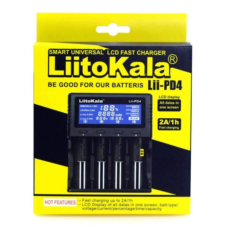 LiitoKala Lii-PD4 Nickel-hydrogen Battery Charger for Li-ion / IMR LiFePO4 266502170020700,...