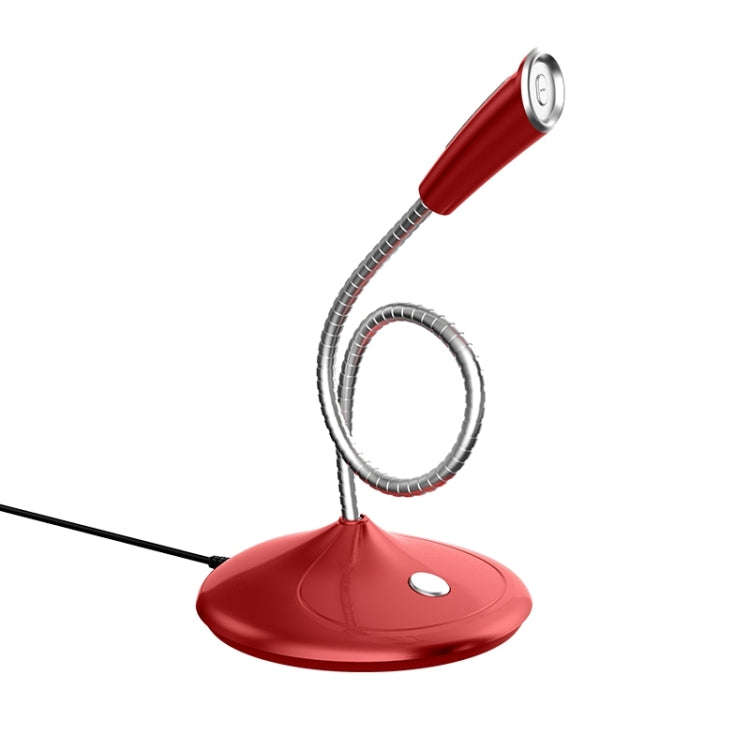 BK Desktop Gooseneck Adjustable USB Wired Audio Microphone, Built-in Sound Card, Compatible with ...
