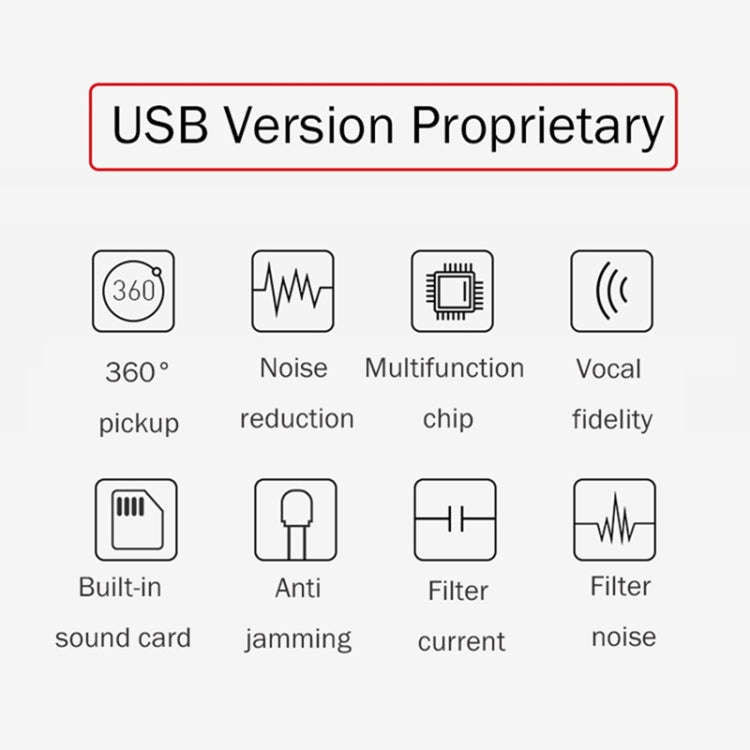 BK Desktop Gooseneck Adjustable USB Wired Audio Microphone, Built-in Sound Card, Compatible with ...