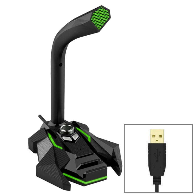 GK Desktop Omnidirectional USB Wired Dual Mic Condenser Microphone, Built-in Sound Card, Compatib...