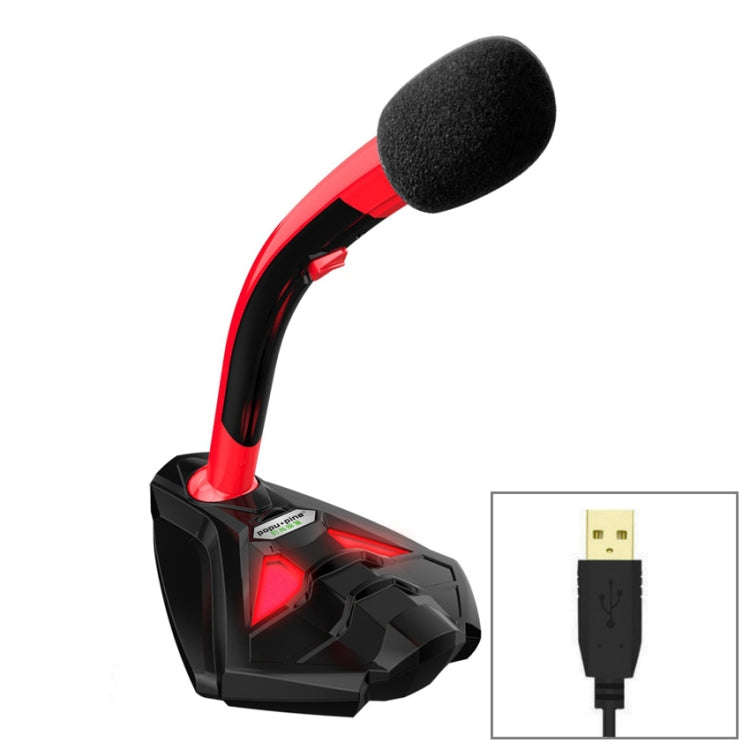 K1 Desktop Omnidirectional USB Wired Mic Condenser Microphone with Phone Holder, Compatible with ...