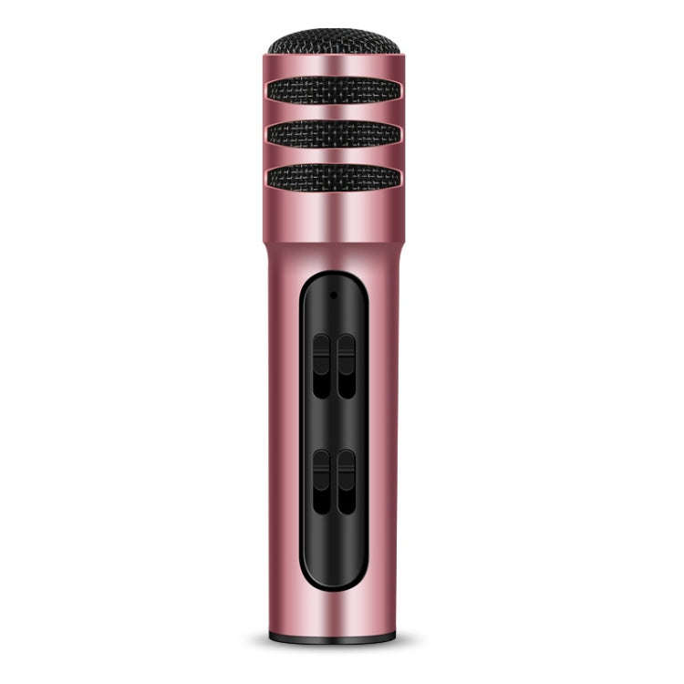 BGN-C7 Condenser Microphone Dual Mobile Phone Karaoke Live Singing Microphone Built-in Sound Card...