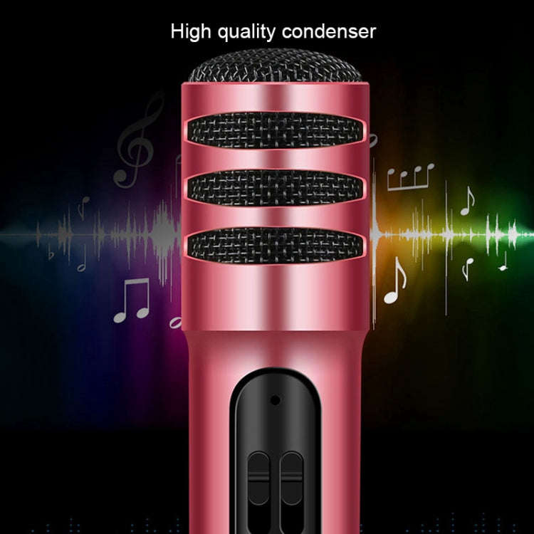 BGN-C7 Condenser Microphone Dual Mobile Phone Karaoke Live Singing Microphone Built-in Sound Card...