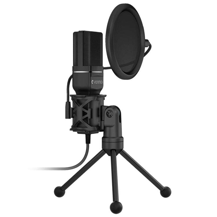 Yanmai SF-777 1.4m Computer Game Recording Condenser Microphone with Pop Filter & Tripod Stand (B...