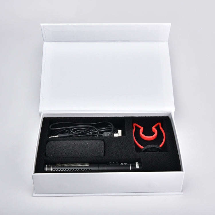 YELANGU YLG9930B MIC05 Professional Interview Condenser Video Shotgun Microphone with 3.5mm Audio...
