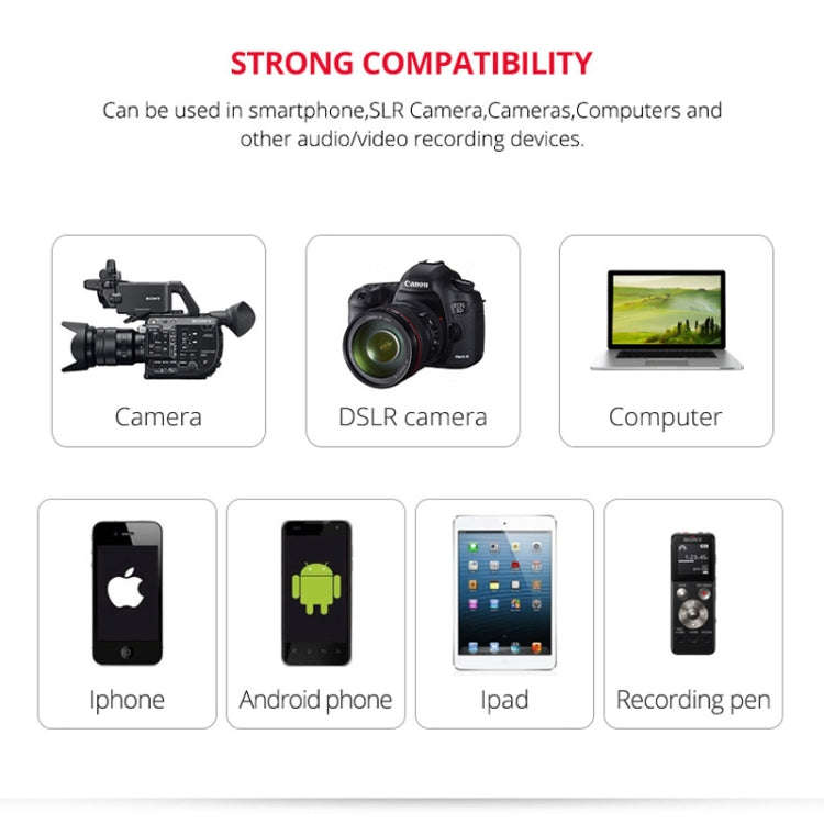 YELANGU YLG9926B MY2 Mini Lavalier Microphone for Mobile Phones / Tablets /  Digital Cameras (Black)