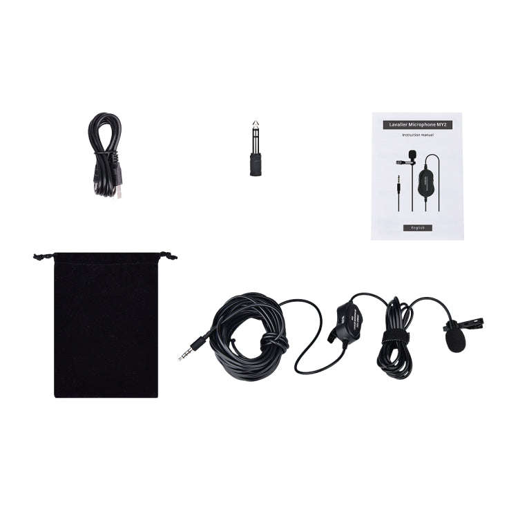 YELANGU YLG9926B MY2 Mini Lavalier Microphone for Mobile Phones / Tablets /  Digital Cameras (Black)