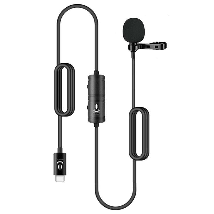 YICHUANG YC-VM30 USB-C / Type-C Dual Modes Lavalier Recording Microphone, Cable Length: 6m