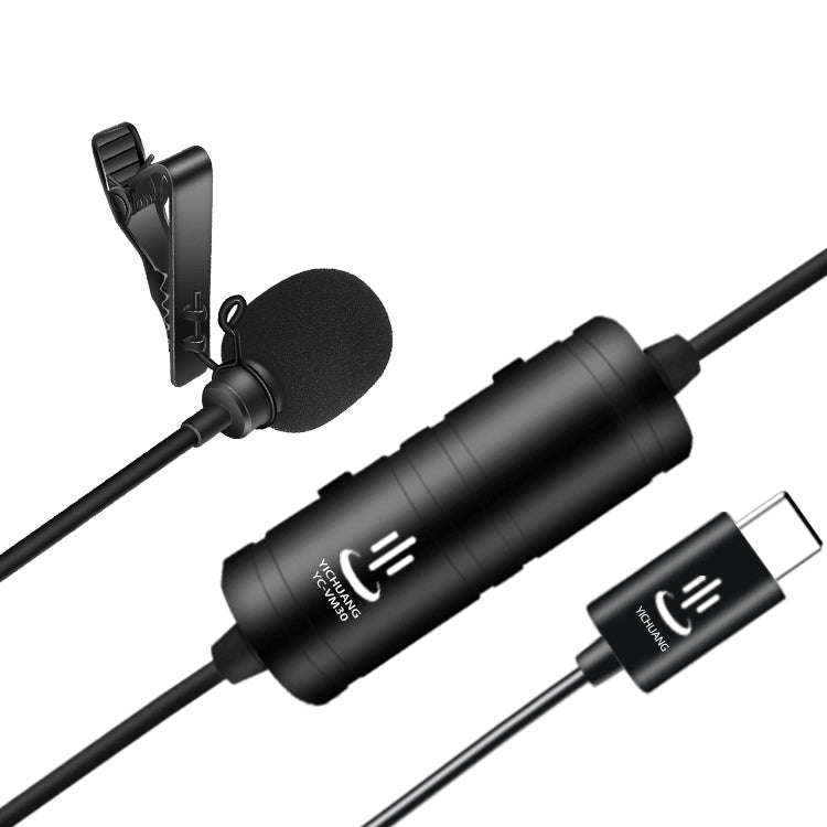 YICHUANG YC-VM30 USB-C / Type-C Dual Modes Lavalier Recording Microphone, Cable Length: 6m
