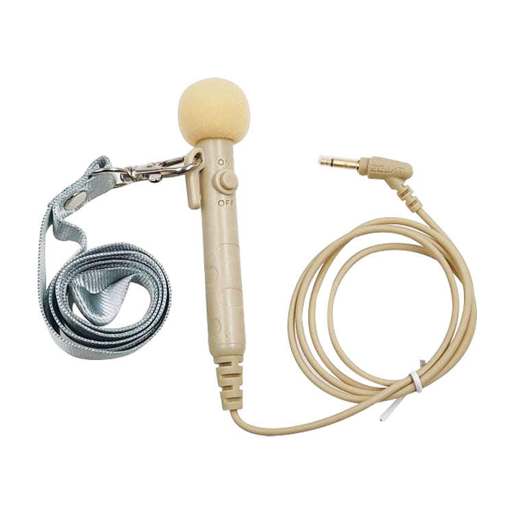 MK-7 3.5mm Elbow Head Handheld Loudspeaker Neck-mounted Microphone with Lanyard, Length: 1m (Fles...