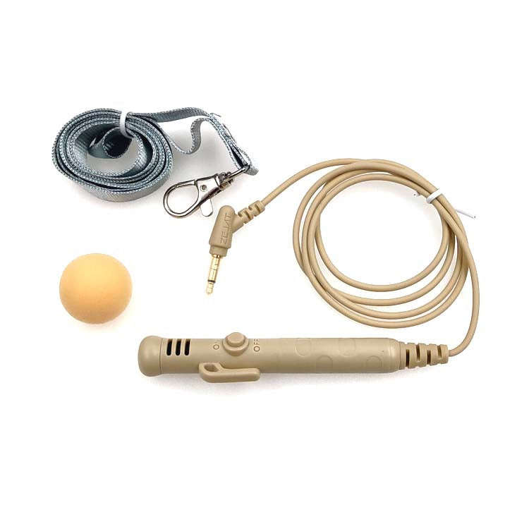 MK-7 3.5mm Elbow Head Handheld Loudspeaker Neck-mounted Microphone with Lanyard, Length: 1m (Fles...