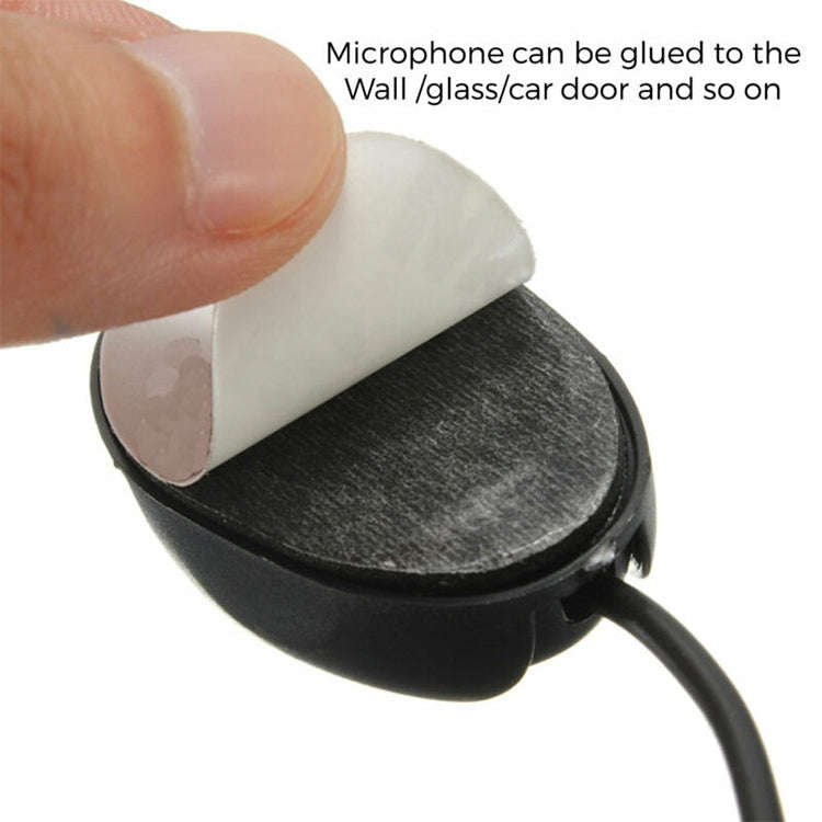 ZJ010MR Mono 3.5mm Angle Head Plug Car Navigation GPS Speaker External Paste Bluetooth Microphone...